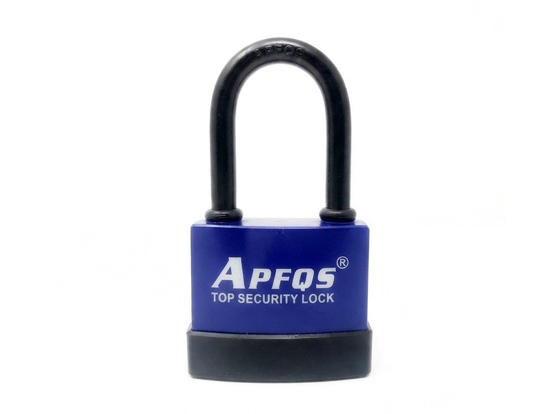 Замок навісний APFQS 55 мм довга дужка на блістері