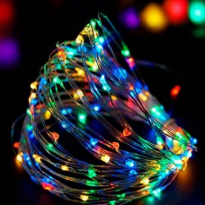 Гирлянда светодиодная нить 50 led 5 м на батарейках Гирлянда светодиодная нить 50 led 5 м на батарейках