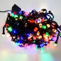 Гирлянда светодиодная Кристалл 100 LED микс - черный провод Гирлянда светодиодная Кристалл 100 LED микс - черный провод