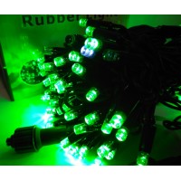 Гирлянда светодиодная уличная 10 м 100 LED зеленая - черный провод