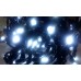 Гирлянда светодиодная уличная Бахрома 5 м 120 LED белая - черный провод