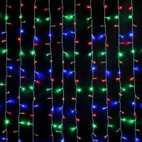Гирлянда светодиодная Водопад 240 LED 2x2 м микс - прозрачный провод Гирлянда светодиодная Водопад 240 LED 2x2 м микс - прозрачный провод